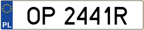 Trailer License Plate